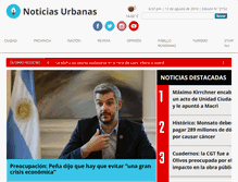 Tablet Screenshot of noticiasurbanas.com.ar